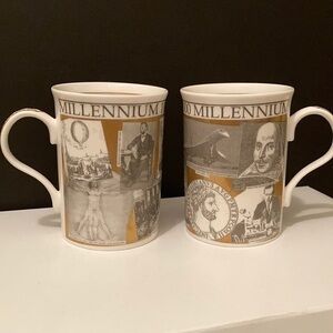 Vintage Millennium 1000-2000 mugs
